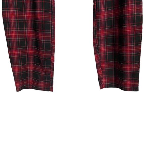 NWT GAP Red Plaid High Rise Skinny Ankle Pants 20 Punk Academia Grunge Y2K - Picture 3 of 10